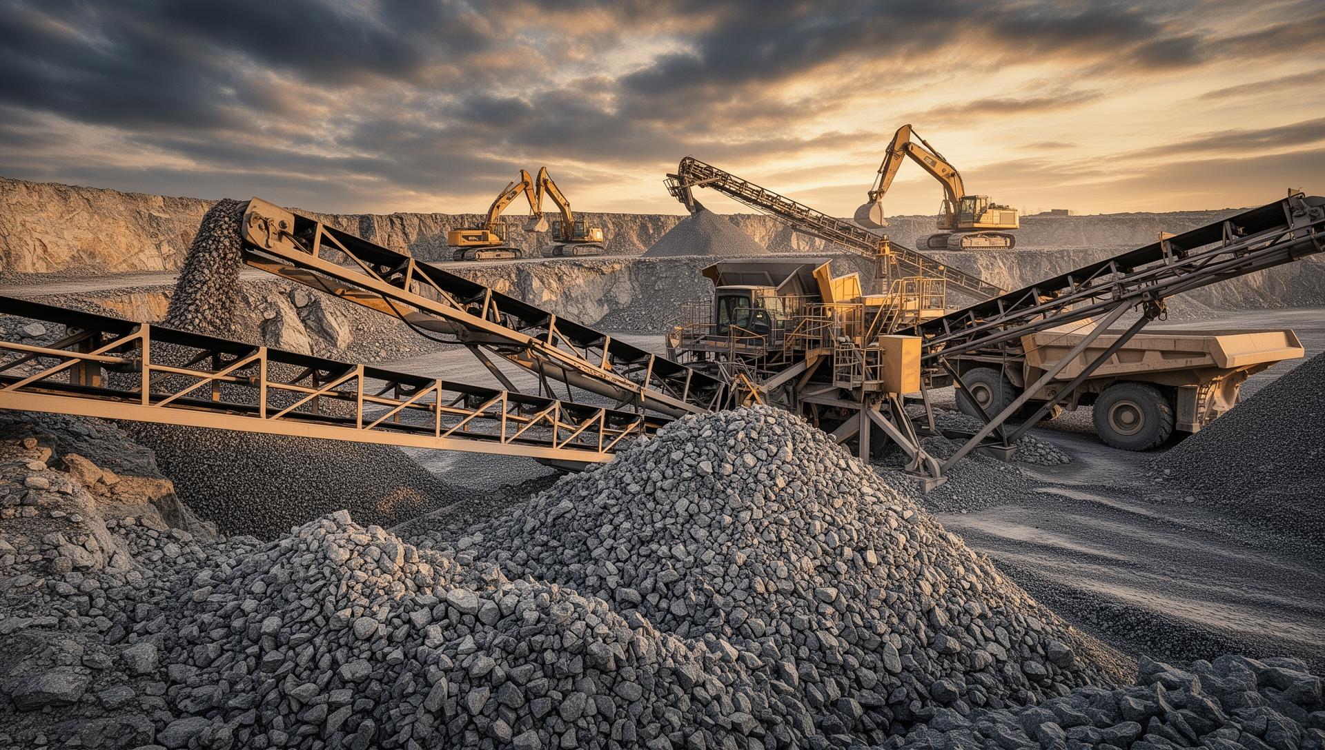 Quarry primary crushing area